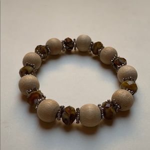 Women’s Bracelet, brown beaded bracelet, handmade